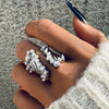 Sell Well in Europe America Wide Version Pearl Rings for Women Exaggerate Chunky Statement Jewelry Ring Gift - Image 1