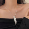 Silver Sparkling Long Choker Snake Bone Chain Tassel necklace For Women Simple Party Jewelry Gift - Image 6
