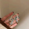 Elegant French Vintage Enamel Dripping Oil Plant Irregular Lavender Ear Studs Earrings for Women Flowers Earring - Image 13