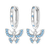 Silver Butterfly Fluttering Insect Earrings Jewelry Drop Earrings Jewelry Party Anniversary Gifts - Image 36