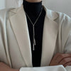 1pcs Necklace Ladies Simple Hip Hop Style Tassel Accessories Copper Beads Adjustable Jewelry - Image 5