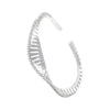 Openwork Zirconia Gold-Plated Brass Bangle/Ring: Uniquely Designed Women's Evening and Wedding Jewelry - Image 7