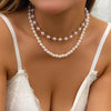 Imitation Pearl Heart Pendant Necklace with Toggle Clasp - Image 8