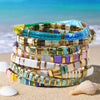 Colorful Tila Bead Bracelet with Contrasting Patterns - Image 3