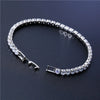 4mm Cubic Zirconia Tennis Bracelet Iced Out Chain Bracelets For Women Men Silver Color Men Bracelet CZ Chain Jewelry - Image 5