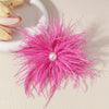 21CM Multicolor Feather Large Brooch for Women Ladies Pearl Pin Brooches Party Cloth Jewelry Accessories Gifts - Image 3