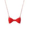 Bow Tie Necklace Pendant Simple Stylish Necklace Jewelry for Women Girls Kids Child - Image 3