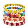 Colorful Enamel Heart Bead Bracelet with Elastic Fit in Multiple Colors - Image 3