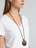Long Chain Geometric Pendant Wooden Necklaces Pendants Sweater Necklaces Handmade Jewelry Gifts For Women - Image 2