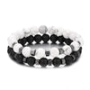 Two-Piece Beaded Bracelet Set in Black or White - Image 6