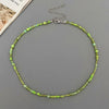 Colorful Glass Bead Choker Necklace with Irregular Shapes - Image 11