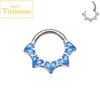 Titanium CZ Heart Daith Helix Tragus Earrings Hoop 16G Hinged Septum Clicker Nose Ring Piercing Jewelry - Image 8