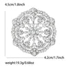 Christmas Rhinestone Snowflake Brooch for Women Pearl Ice Crystal Pins Event Party Year Gifts Decoration Clothes Accessories - Image 5