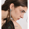 NiNice 316L Stainless Steel Snake Chain Knot Tassel Long Hanging Drop Earrings Stylish Unique Design Charm Jewelry - Image 2