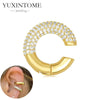 1PC Plated Gold Ear Cuff Earrings Ear Clip for Women Purple/Green/Turquoise No Pierced Earrings Jewel - Image 40