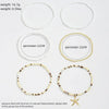 6pcs Set Charm Summer Beach Acrylic Round Ball Beaded Starfish Anklet for Women Multilayer Foot Jewelry Holiday Accessory Gift - Image 6
