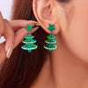 Acrylic Snowflake Star Christmas Tree Earrings Hook Drop Dangle For Women Xmas Party Jewelry Gift - Image 2