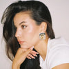 Miranda Stainless Steel Vintage Inspired Rectangular Earrings Both Gold And Silver Pvd Plated Texture Daily Jewel - Image 3