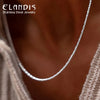Men's Stainless Steel Hip Hop Jewelry 1.3MM Wire Chain Necklace in White Golden AccessoriesGift - Image 1