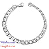 Stainless Steel Couple Men/Woman Bracelets Curb Cuban Link Chains On Hand Rock Bracelet Wrist Jewelry Gifts - Image 24