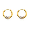 Chunky Bold Dual-Toned Lucky Star Puffy Dangle Charm Stainless Steel Hoop Earrings Boho Jewelry for Women Gift - Image 9