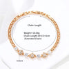 XP Jewelry (20 cm x 10 mm) Zircon Double Heart Knot Bracelet For Women Jewelry Gold Plated Eco Friendly - Image 14