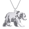 Stainless Steel Bear Pendant Necklace For Women Men Chains Jewelry Birthday Gifts Animal Choker Collar Accessories - Image 6