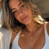316L Stainless Steel Zircon Star Pendant Necklace Gold Plated Jewelry Women's Necklace - Image 2