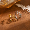 `316L Stainless Steel Olive Branch Open Ring for Women Gold Silver Color Adjustable Leaf Branch Finger Ring Minimalist J - Image 5