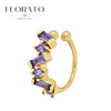gold-plated silver ear Clips For Women Dainty Baguette Round Zircon CZ Conch Ear Cuff Earrings Jewelry - Image 10