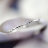 Chic Women's Finger Rings Minimalist Thin Band with Shiny CZ Stone Delicate Accessory for Female Simple Versatile Jewelry - Image 2
