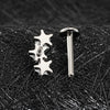 Titanium Triple Star Cluster Cartilage Earring 16G Flat Back Labret Stud Tragus Helix Piercing Jewelry - Image 5
