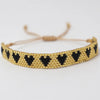 Adjustable Multicolor Heart Bead Bracelet with Woven Pattern - Image 29