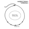 Minimalism Crystal Beads Ball Chain Necklace for Women Simple Black Link Chain Choker Jewelry Collar Party Wedding Girls - Image 6
