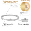 Hip Hop Jewelry Cubic Zirconia Iced Out Tennis Chain Iced Out Gold Plated Bling Necklace For Women - Image 15