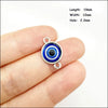Palm Oval Flower Connectors Antique Silver Plated Blue Resin Eyes For Bracelets Charms Making Jewelry Hcjbab - Image 11