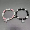 2 pcs of Spider Pendant Herat Shape Magnet Bead Elastic Couple's Bracelets, Bff Jewelry Gift - Image 12