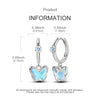 Butterfly Hoop Earrings with Colorful Cubic Zirconia - Image 44