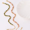 Gold-Tone Eye Motif Bracelet with Colorful Stone Accents - Image 3