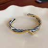 White Acrylic Bracelets Board Bend Metal Bangles Women Hand Bracelets Geometric C shaped Opening Bracelets Jewelry Gifts K - Image 20