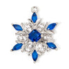 1 Piece Brass Christmas Charms Snowflake Clear Cubic Zirconia Multicolor Rhinestone Pendants For Necklace Making 20.5mm x 16mm - Image 11