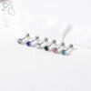 ZS 6-13PCS/LOT 16G Stainless Steel Lip Labret Piercing Set Crystal Monroe Lip Stud Ear Tragus Helix Cartilage Piercing 6/8/10mm - Image 4