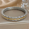 Five Layer Stainless Steel Chain Bracelet with Two Tone Links and 10 mm Width - Image 13