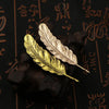 i-Remiel Men's Gold Color Feather Brooch Pin Simple Accessory for Coats Suits Shirts Quality Clothing And Accessories - Image 2