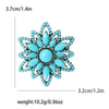 Turquoise Blue Brooches for Women Unisex Tibetan Style Pins Star Rhinestone Office Party Friend Gifts Jewelry Accessories - Image 22