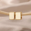 Geometric Square Hoop Earrings for Women Stainless Steel Gold Color Earrings Piercing Jewelry Wedding Gift - Image 3