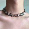 Zhuhe The Rivet Crystal Necklace In The Neo-Gothic Style Is A Jewelry Accessory For Men And Women And A Party Gift - Image 4