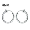1Pair Round Circle Spring Ear Clip Non Piercing Earrings Fake Earrings Gift for Men Women Jewelry - Image 11
