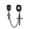 Punk One-peice Tassel Clip Earrings Cross Hoop Earrings for Women Teens Men Ear Cuffs Alloy Hip Hop Jewelry Earing Metal Chain - Image 9