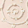 French High Pearl Jewelry Children's Light Niche Design Sense Necklace Bracelet Ring Earrings Jewelry 4 suit - Image 5